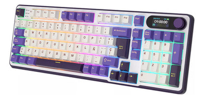 Teclado Mecánico Rk Royal Kludge S98 Sky Blue 98 Teclas Hot