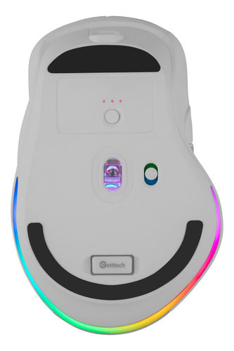 Mouse Gamer Getttech Ggm-rgbtr-01 Recargable Wifi Bt Usb C
