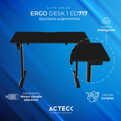 Escritorio Ergonomico Altura Ajustable Ac-937290 Acteck
